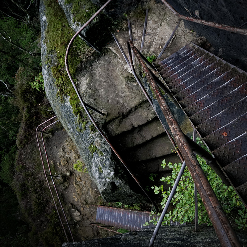 Aufsteig am Zirkelstein - Sächischen Schweiz Foto Lars Wittig